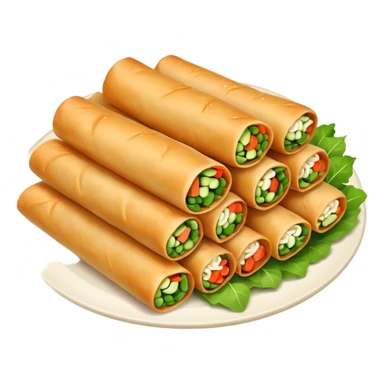 spring rolls vector make them løøo very real sticker