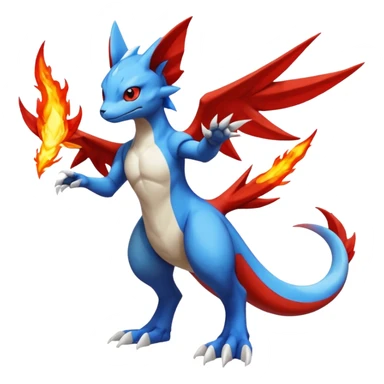 Gabite-Koraidon-Veemon-Digimon-Latias-Peppercat-Pokémon-Flamedramon-fusion-animal-hybrid-creature, Full body  sticker