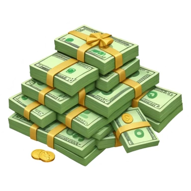 Traces of money sticker