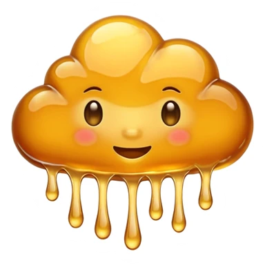 Cloud made of honey sticker