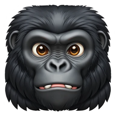 gorilla ape face sticker