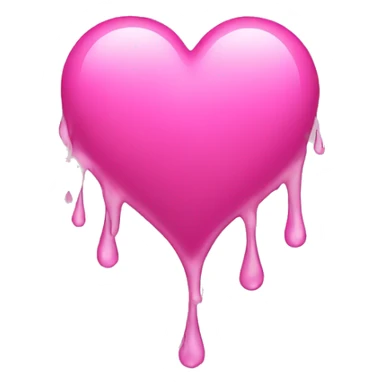 Pink Heart with rain  sticker
