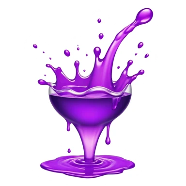 Purple splash sticker