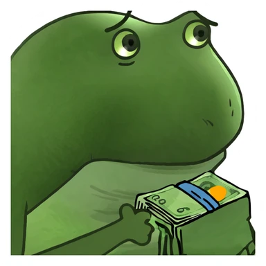 A billionaire giving a poor man money ￼ sticker