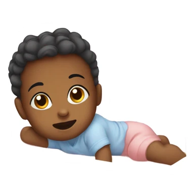 Baby in crib sticker