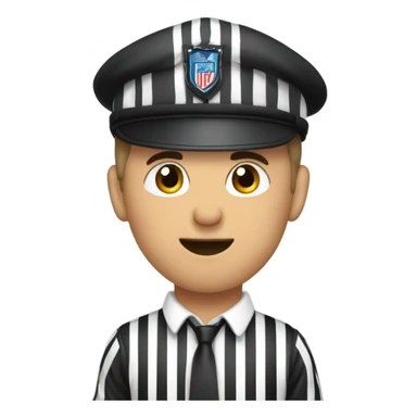 Patrick Mahoney kissing the referee sticker