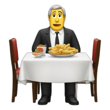 Monty Python restaurant big man sticker