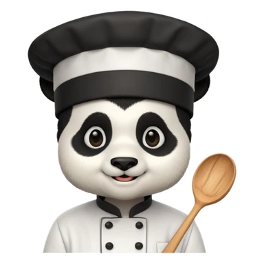 chef panda head sticker