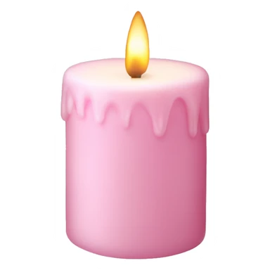 a light pink vanilla candle sticker
