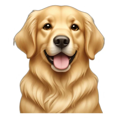 cute golden retriever beige sticker