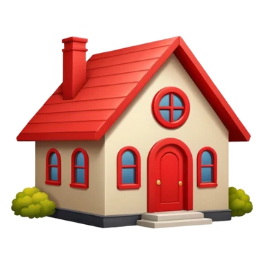 house with cancel slash circle over top like it's saying "NO HOUSE" sticker