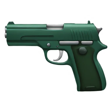 Dark green gun sticker