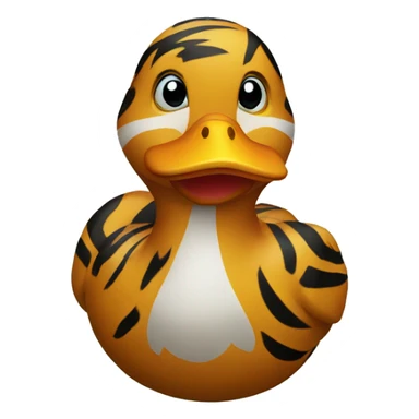 tiger duck sticker