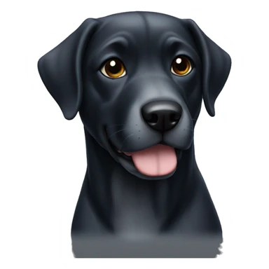 Perro de agua negro sticker