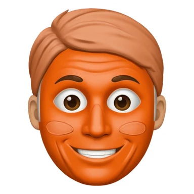 man with clay face mask on sticker