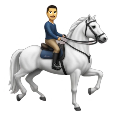 Ronaldo sur un cheval  sticker