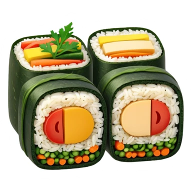 tofu kimbap single piece sticker
