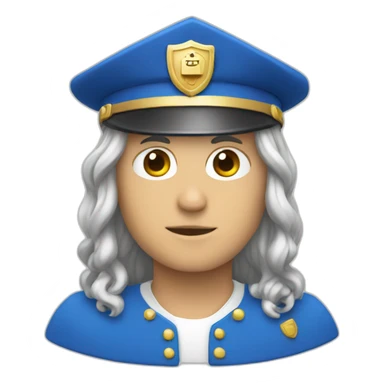 Blue moderator Shield  sticker