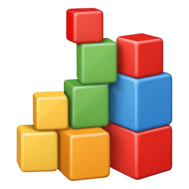 4 wood building blocks  sticker