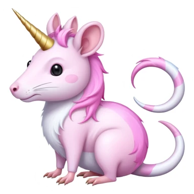 rat unicorn hybrid sticker