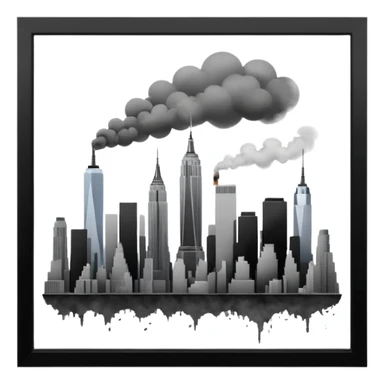 Make a sticker for what happend in New York towers on 9/11 sticker