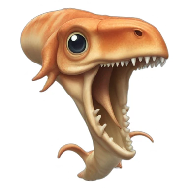 tyrannosaurus rex squid sticker