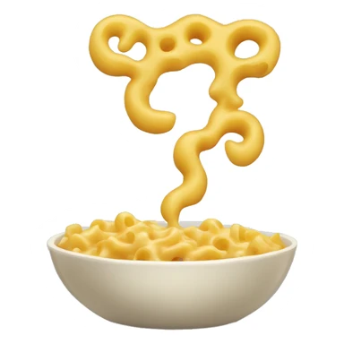 A bowl of mac & cheese sticker
