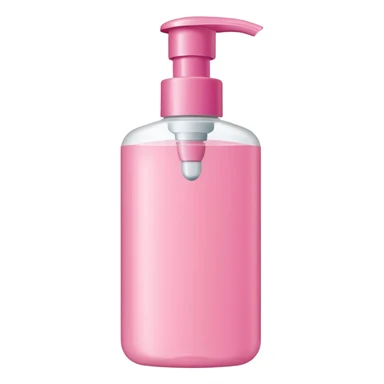 pink body wash bottle sticker