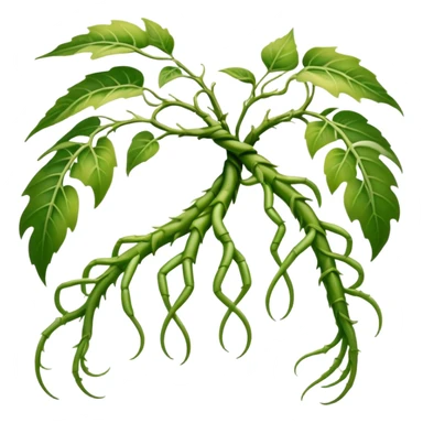 A slender creature with skin patterned like dappled sunlight through leaves, claws, possessing elongated arms that split into multiple vine-like appendages capable of rapid growth and contraction.

 sticker