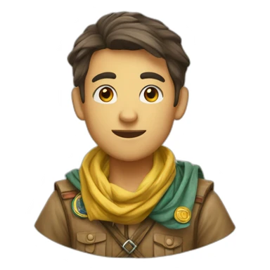 foulard scout sticker