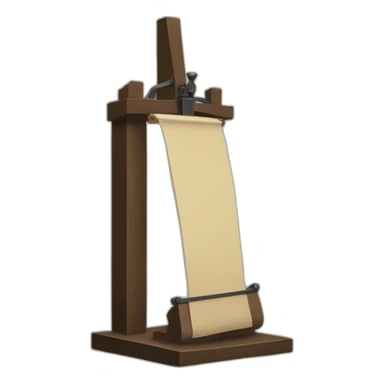 Guillotine sticker