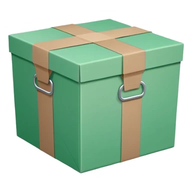 make delivery box in light green color  sticker