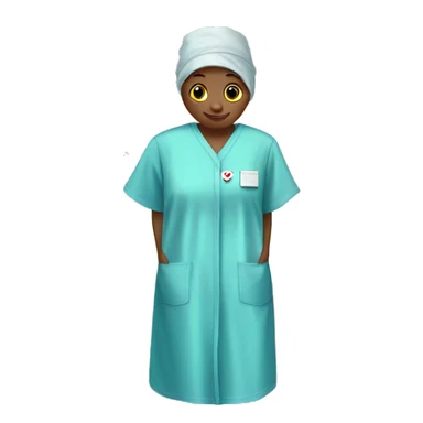 hospital gown sticker