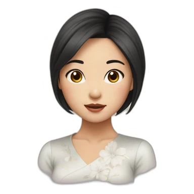 stunning asian girl sticker