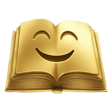 Book made of gold sticker