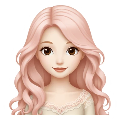 Warm white coquette sticker