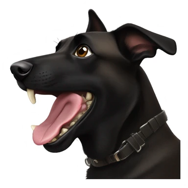 black belgian malinois biting  sticker