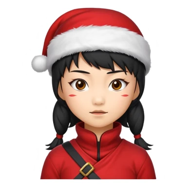 ninja Girl ,Christmas sticker
