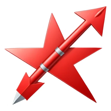 a red arrow pointing down sticker