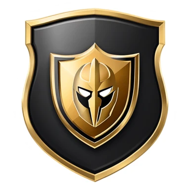 Vegas Golden Knights Logo on a shield  sticker