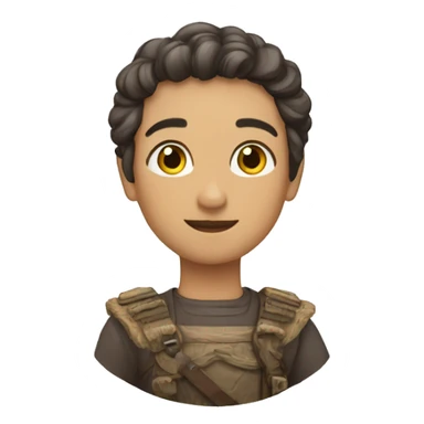 Una calabera y nuves sticker