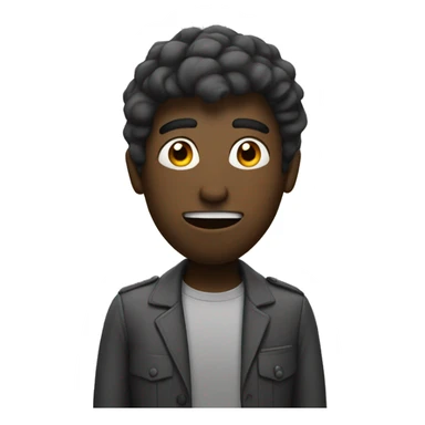 Persona cansada fumando  sticker