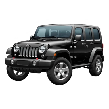 2023 Jeep black color Jeep emoji suv sticker