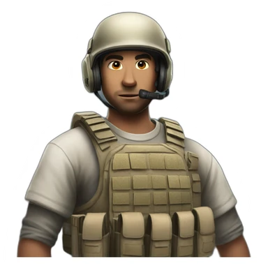 Counter-Strike player tilting sticker