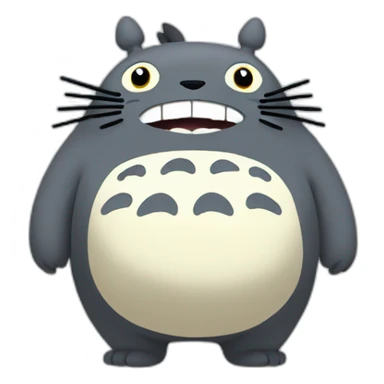 muscle totoro sticker