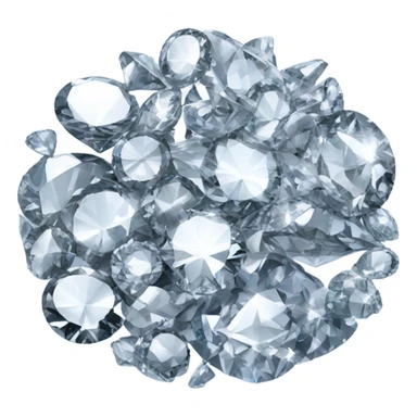 Pile of diamonds sticker