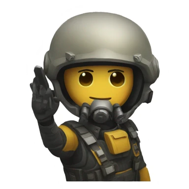 Helldivers salute sticker
