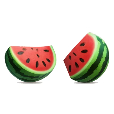 two watermelons beside each other  sticker