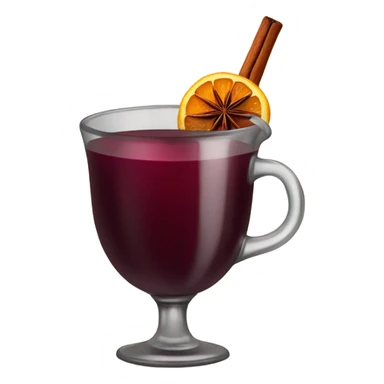 Mulled wine with star anise sticker