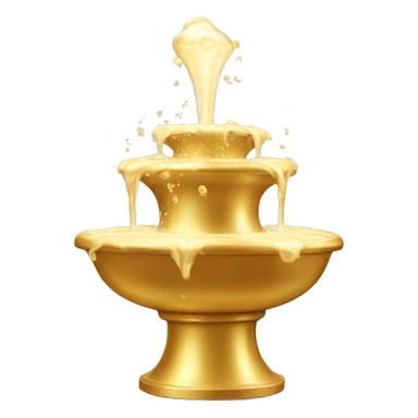 golden champagne foam fountain  sticker
